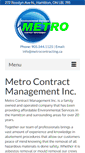 Mobile Screenshot of metrocontracting.ca