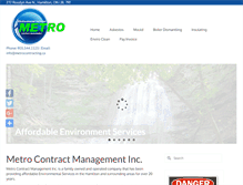 Tablet Screenshot of metrocontracting.ca